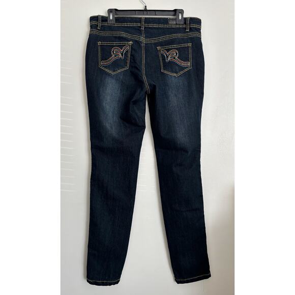 Dark Wash Rocawear Hannah Skinny Leg Jeans 14 - Picture 5 of 7